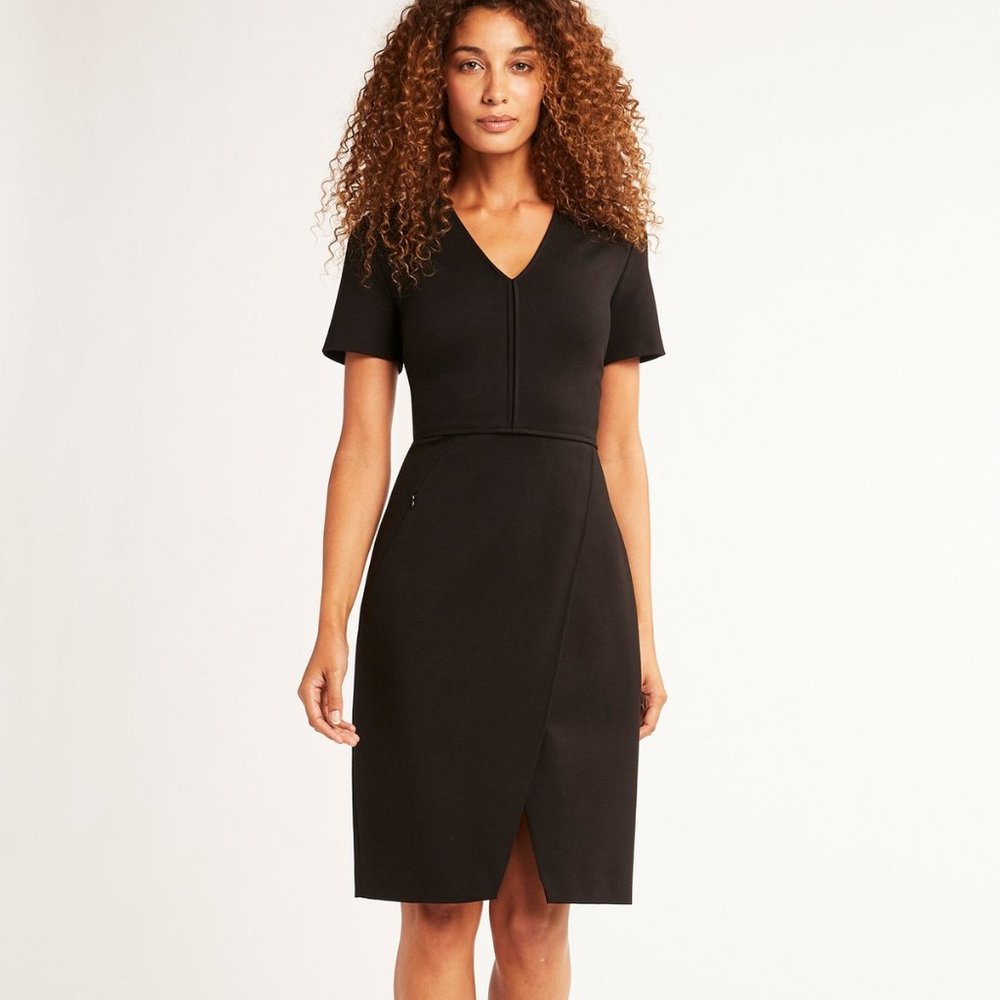 NWT Elie Tahari Alessandra Short-Sleeve Dress